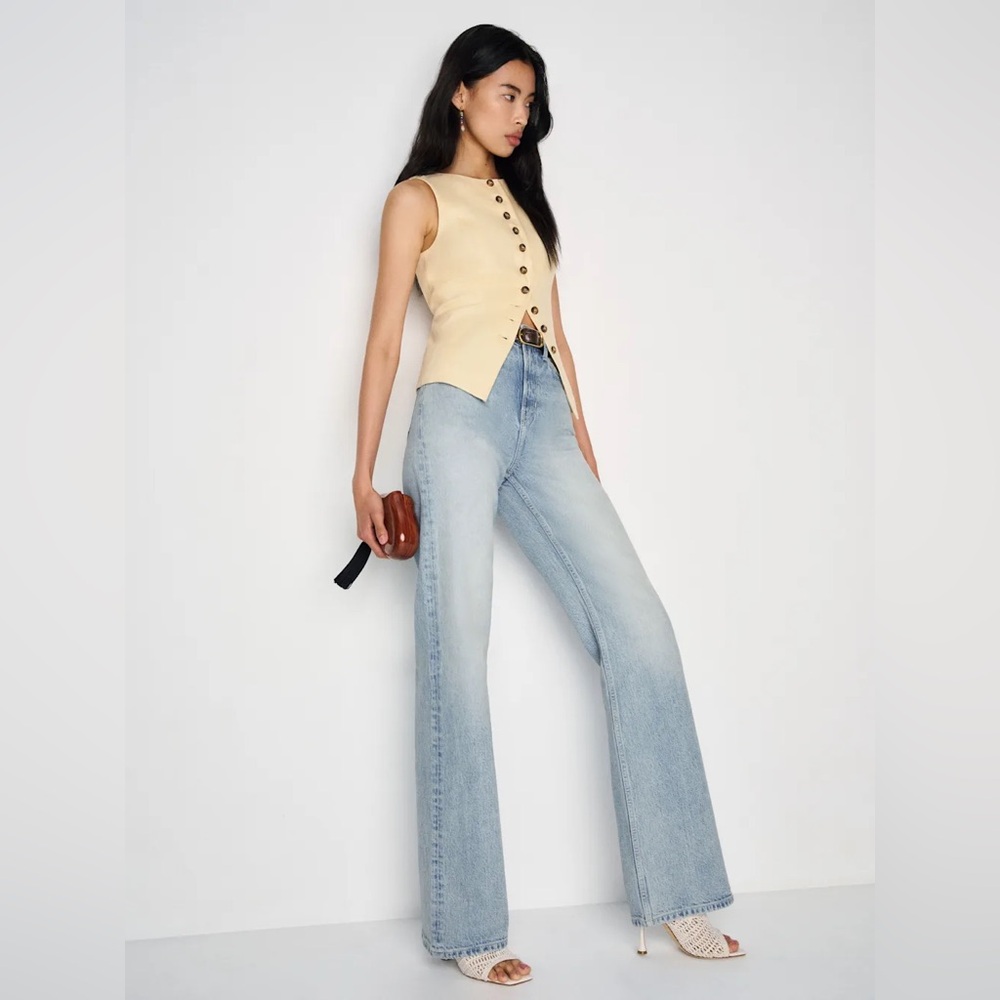 Reformation Light Blue High Rise Jeans